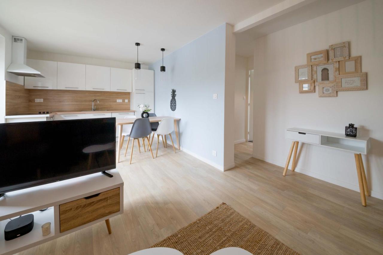 Appartement 3 Chambres - Parking - Wifi - Buanderie - Jardin Brest Dış mekan fotoğraf